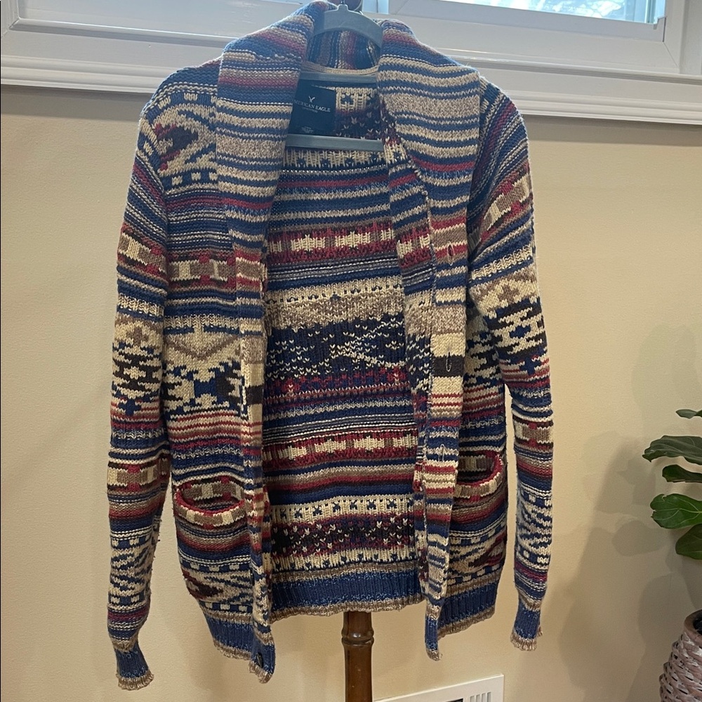 Men's Multicolor Patterned Sweater